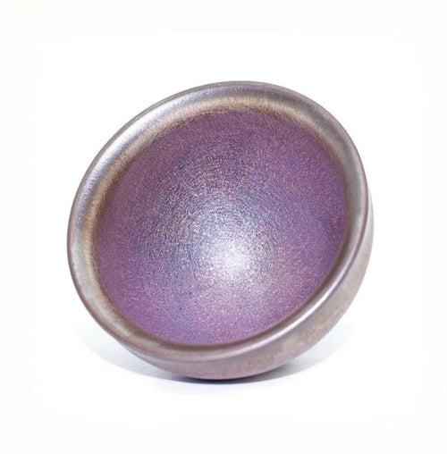 Red Candy Oil Spot Flared-Mouth Tenmoku Tea Cup – Handmade 1